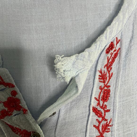 Goodnight Macaroon L Baby Blue Tiered Ruffle Mini Dress Embroidery *flaw - Picture 7 of 9